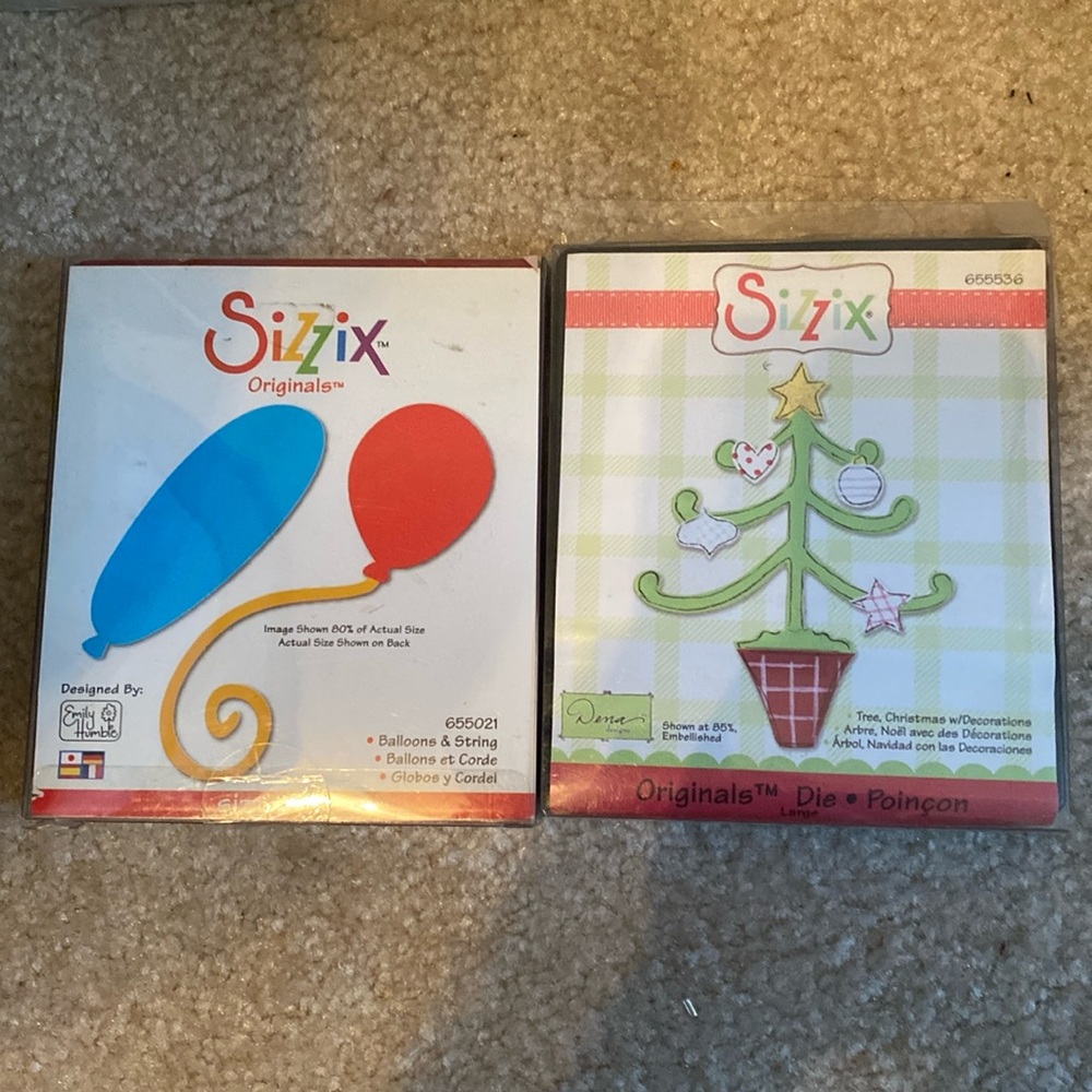 Set of 2 Sizzix Dies